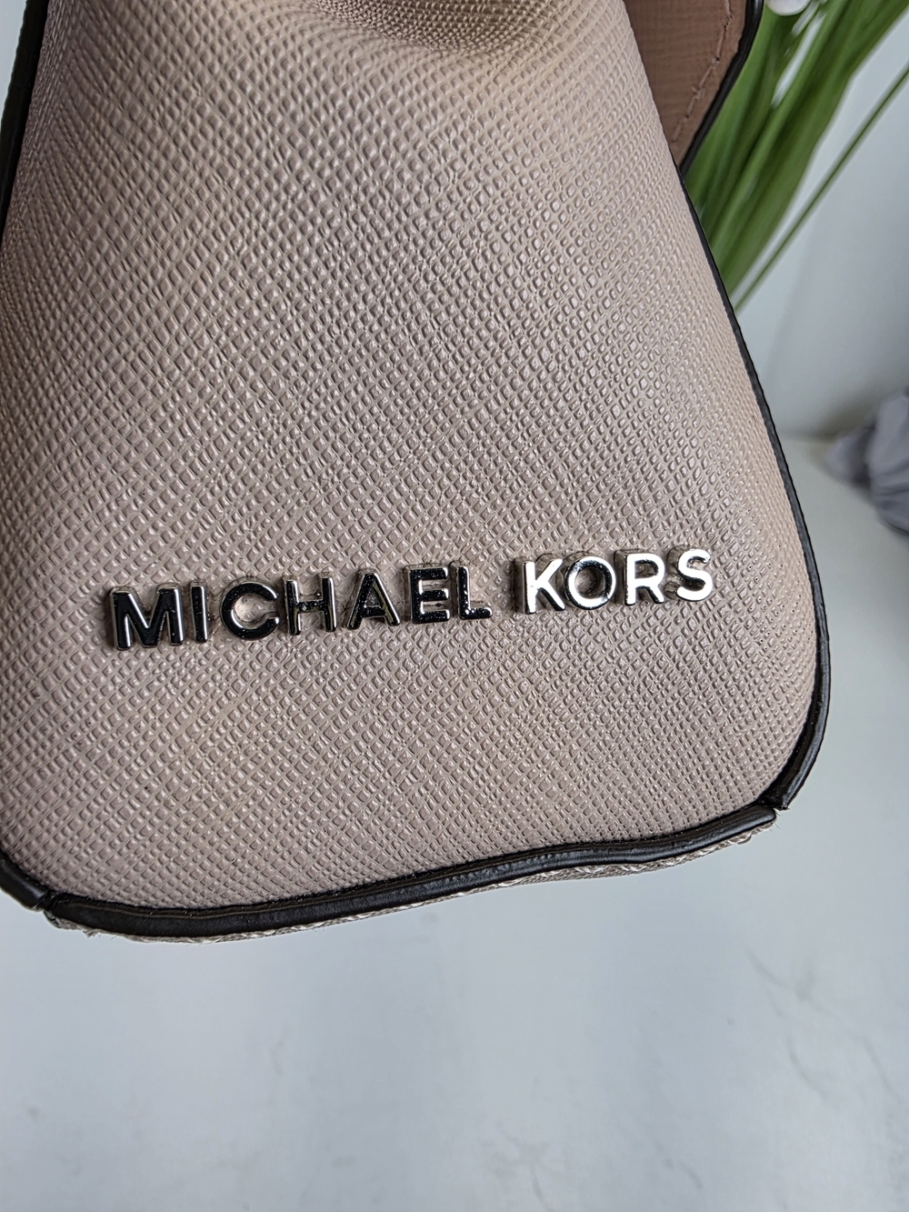 Michael Kors Ava Ballet Pink Jeweled Handle Satchel Xsmall Crossbody Hand Bag - Picture 9 of 11